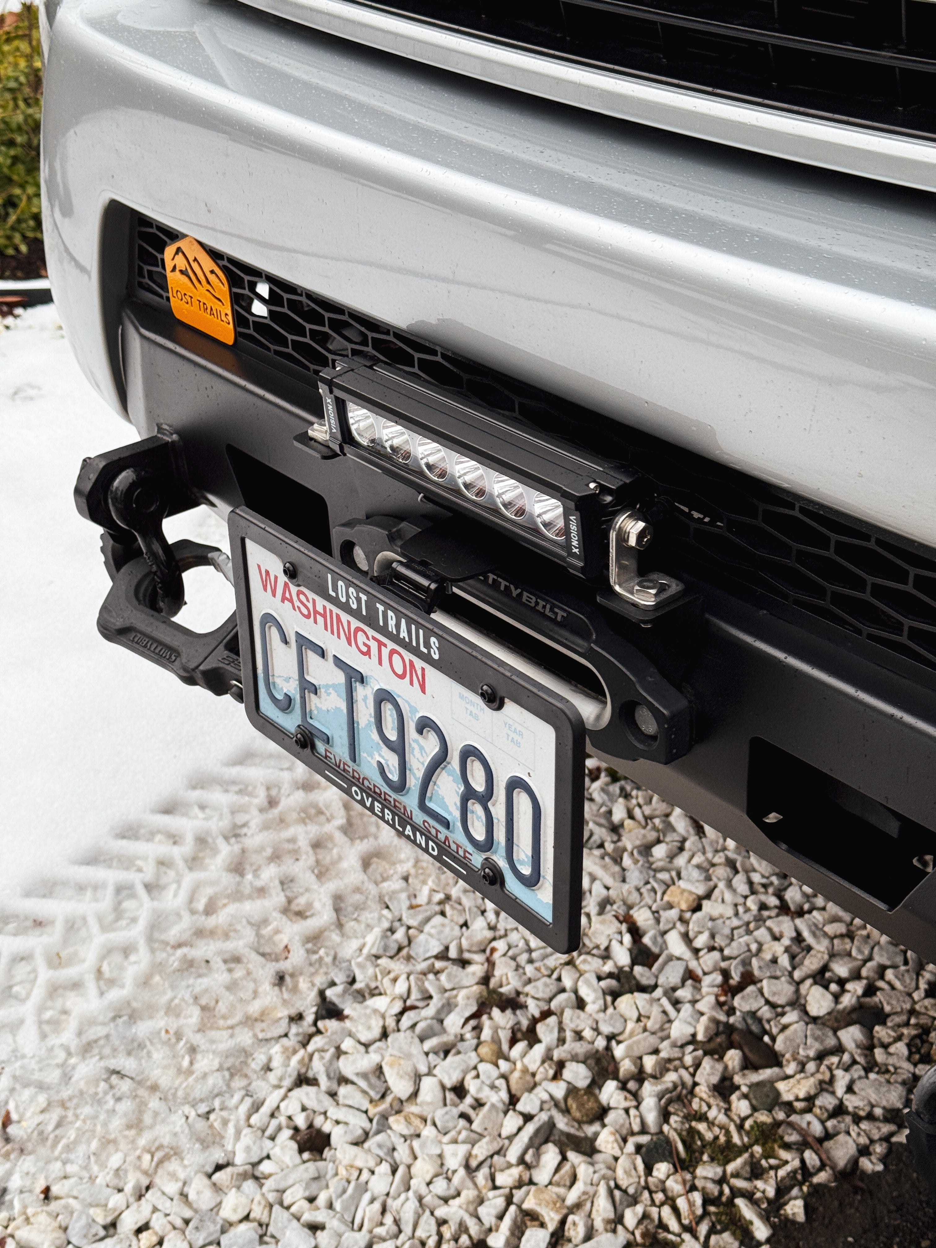 LTO Fairlead License Plate Flip Mount - Light Bar Edition