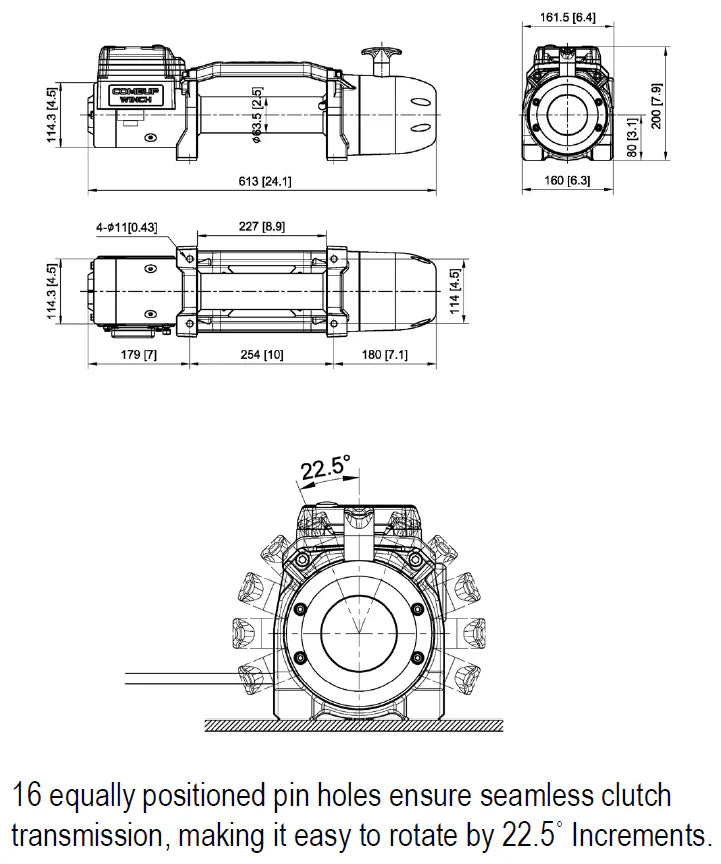 COMEUP - Slim 12.5rsi Trail Edition Winch