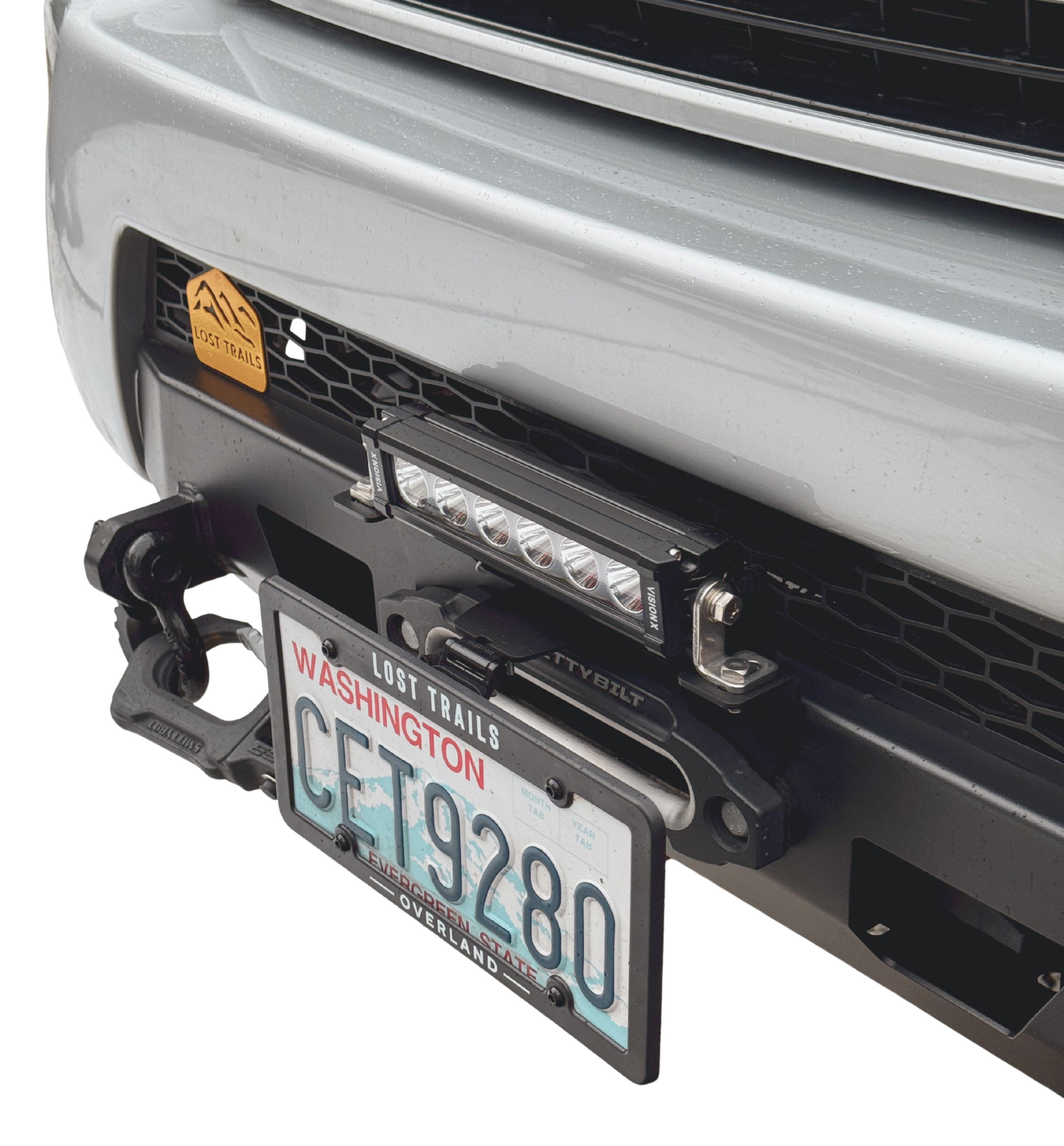 LTO Fairlead License Plate Flip Mount - Light Bar Edition