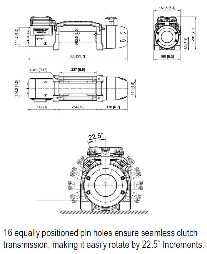 COMEUP - Slim 9.5rsi Trail Edition Winch